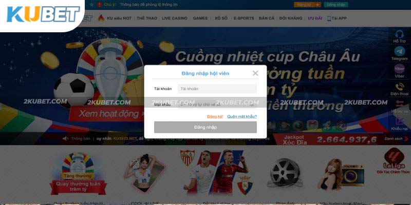 Đăng nhập trải nghiệm bắn cá Kubet